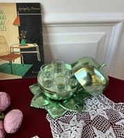Gyönyörű retro alma formájú italos likőrös gyümölcsös Pálinkás készletek nosztalgia darab paraszti