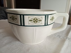 Antik Gránit fajansz bili - éjjeli edény bordás felülettel jelzéssel, mélynyomott formaszámmal!