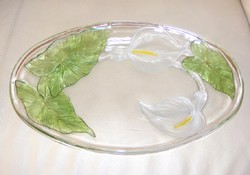 Luminarc kála, liliom dombormintás üveg kínáló