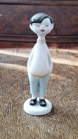 Káldor Aurél Hollóházi Kisfiú, iskolás fiú figura 12 cm