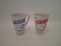 Becherovka, porcelán italos poharak, 2 db egyben