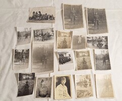 18 darab régi katona fotó