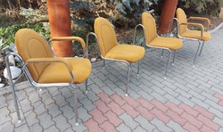 Csővázas Retro Karmen "Dodó" székek a 70-es évekből