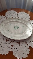 Herendi  porcelán zöld virág mintás pecsenyés tál,szép állapotú,nem törött,nem repedtÁtmé.38cmx28cm.