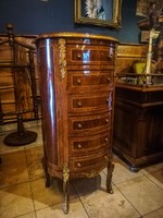 6 fiókos, félköríves smizett XVI. Lajos stílusában