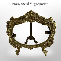 Barokk réz bronz képtartó