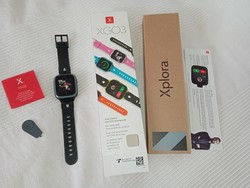 Xplora XGO3 gyerek nyomkövetős okosóra/telefon - FEKETE - IP68 vízállóság, 850mAh akku, Nano-SIM