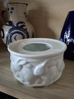 Bavaria Gerold porcelán teamelegítő, teamécses tartó, "Nyuszik",60-as évek