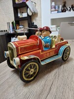 Régi Lemez Tüzóltó Autó.Működik!!!