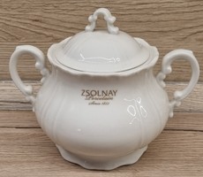 ZSOLNAY EXKLUZÍV FEHÉR BAROKK TEACUKORTARTÓ
