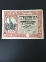 Rimamurány-Salgó-Tarjáni Vasmű Rt. Részvény 50 Pengő 1925.