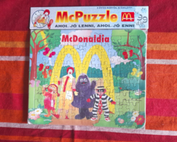 Régi McDonald's McPuzzle bontatlan.