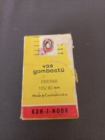 Retro Kohinoor vas gombostű eredeti csomagolásban - gyűjtőknek