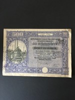 Rimamurány-Salgó-Tarjáni Vasmű Rt. Részvény 50 Pengő 1925.