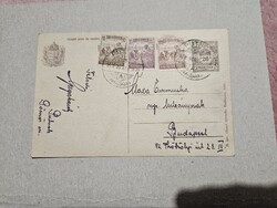 1923-as 20 korona díjjegyes levelezőlap 10K+20K+100 korona díjjkiegészítés Putnok