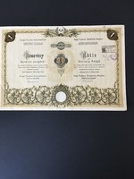 Salgó-Tarjáni Kőszénbánya Rt. Részvény 30 Pengő 1935.
