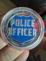 Police rendőr érme pénz,plakett? Kapszulában.