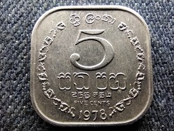 Sri Lanka Demokratikus Szocialista Köztársaság (1972-) 5 Cent 1978
