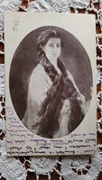 1917 ERZSÉBET KIRÁLYNÉ SZISZI SISI HAJ ZUHATAG KORABELI EREDETI ÉS KORABELI EMLÉK FOTÓ LAP KÉP