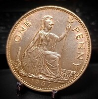 Egyesült Királyság 1 penny, 1967 B08A2