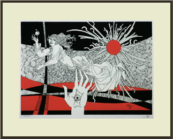 Szász Endre (1926-2003) Kedvesem - kerettel: 50x60 cm kép mérete: 32x40 cm