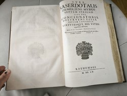 Antik Nagyméretű bőr kötéses  Latin könyv 1661 . Pàsztorok vagyis Pastorum