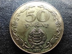 25 éves a Felszabadulás .640 ezüst 50 Forint 1970 BP PP