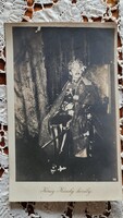 IV. KÁROLY KORONÁS MAGYAR APOSTOLI KIRÁLY HABSBURG 1916 KORABELI EREDETI FOTÓ LAP KÉP