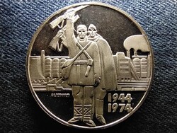Bulgária Felszabadulás a fasizmus alól .900 ezüst 5 Leva 1974 PP