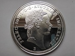 Magyar tallérok utánveretben Ferenc József ifjúkori tallérja 1853 .999 ezüst PP