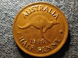 Ausztrália VI. György (1936-1952) 1/2 Penny 1946 •