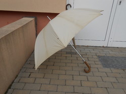 Nagyméretű családi esernyő - halvány bézs,"immer heiter" felirattal