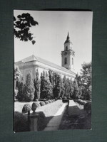 Képeslap,CM,bélyeg,alkalmi bélyegzés,Gyoma,Gyomaendrőd,100 éves KNER nyomda,Ref. templom, 1982-