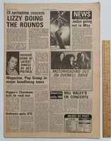 New Musical Express NME 1979/2/10 Cure Dickies Steve Hillage Liar Stranglers Sid Vicious Joe Jackson