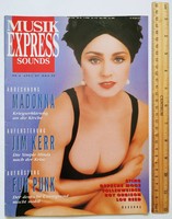 Musikexpress 1989/4 Madonna Simple Minds Depeche Sting Lou Reed Orbison Nits Midnight Oil