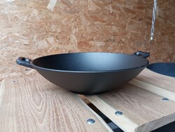 Új Holland Doutch Öntöttvas Wok sütő Serpenyő tepsi Grillező Tárcsalap helyett sütő