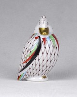 1U325 Garden mintás Hollóházi porcelán vadkacsa 8.6 cm