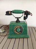 Különleges türkiz/zöld Zsolnay telefon