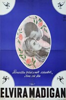 Cím: ’ ELVIRA MADIGAN "   1960-1970-es évek, retró mozifilm plakát gyűjteményéből.