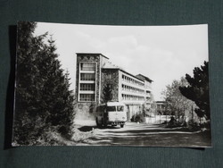 Képeslap,Galyatető,SZOT üdülő szálló,Ikarus autóbusz látkép,részlet, 1965-