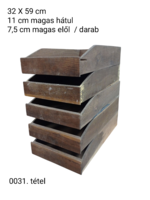 5 darab régi, fa , íróasztal belső fiók.