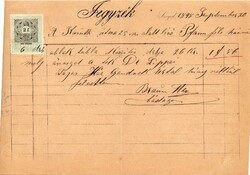 Számla, jegyzék: Braun Mór Szeged, 1898. (reklám)