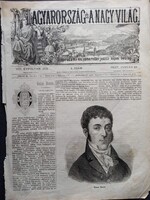 MN141/38  Gecse Dániel orvos (1768–1824) -Czigányi -Marosvásárhely -eredeti fametszet és cikk  1872