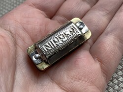 Régi ritka csehszlovák mini szájharmonika NIPPER, 3 cm.