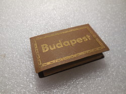 Budapest nevezetességei  az 1940  es évek szerint , mini  5 x 3 cm  harmónika  képeken