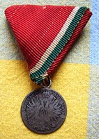 Ferenc József Medál 1870 20 Krajcár Bécsi veret  Ag 2,37 gr  VF Certivel