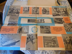 MHSZ plakát , / Magyar  Honvédelmi Szövetség  / Modellezés  , 68 x 48 cm
