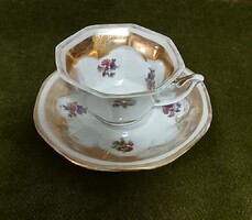 Oscar Schlegelmilch porcelán mokkás csésze + alj