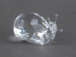 1U681 Edition Atlas Crystal Style collection "Lassú csiga" kristály szobor eredeti dobozában