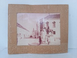 Antik Budapest Mátyás templom fotó retro felvétel 235 1502